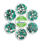 Clickedin Glass Mirror for Craft Work(Pack of 1200 Mirrors),Lippan Art Materials Kit Mirrors,Decorative Small Pieces for DIY Crafts